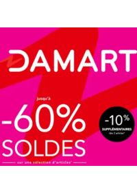 Prospectus Damart CANNES : SOLDES jusqu’à -60% sur une sélection d’articles