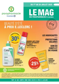 Prospectus Parapharmacie E.Leclerc VERNON : Magazine Eté