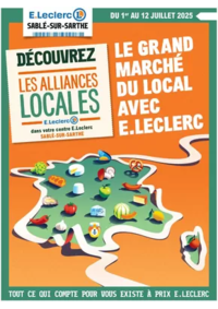 Prospectus E.Leclerc SABLE SUR SARTHE : Alliances locales