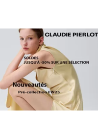 Prospectus Claudie Pierlot REIMS  : SOLDES JUSQU'À -50% SUR UNE SÉLECTION
