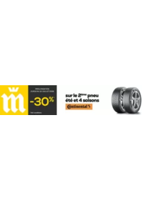 Prospectus Midas Faches Thumesnil : OFFRE -30% SUR LE 2ème PNEU CONTINENTAL