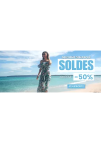 Prospectus Jacqueline Riu STE EULALIE : Deuxième démarque soldes Jusqu'à -50%