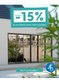 Prospectus Tryba ANGOULEME : Jusqu’à -15% sur fenêtres, volets, portes et pergolas