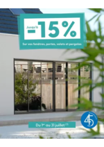 Prospectus Tryba : Jusqu’à -15% sur fenêtres, volets, portes et pergolas