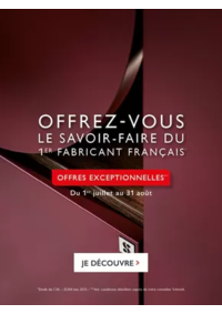 Prospectus Cuisines Schmidt BOURGOIN-JALLIEU : Offrez-vous le savoir-faire du premier fabricant français* !