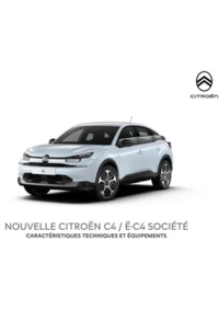 Prospectus Citroen CHAMBOURCY : NOUVELLE CITROËN C4 / Ë-C4 SOCIÉTÉ