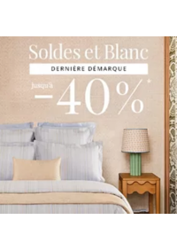 Prospectus Yves Delorme TOULOUSE : Soldes et Blanc Jusqu'à -40%