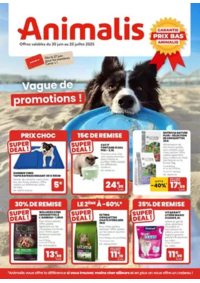 Prospectus Animalis Bondy : Vague de promotion !