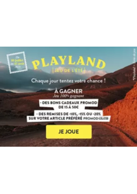Prospectus Promod Compiegne : Jeu de l'été : PLAYLAND