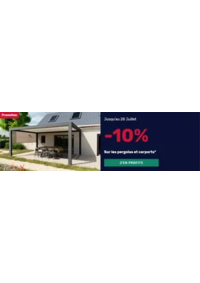 Prospectus K par K PROVINS : -10% de remise sur les pergolas et les carports