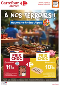 Prospectus Carrefour Market VALOGNES : A NOS TERROIRS ! AUVERGNE RHÔNE-ALPES