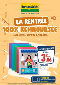 Prospectus Bureau Vallée - Séné : 100% REMBOURSÉ SUR VOTRE COMPTE BANCAIRE