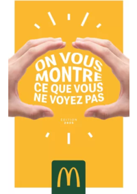Prospectus Mc Donald's : ON VOUS MONTRE CE QUE VOUS NE VOYEZ PAS