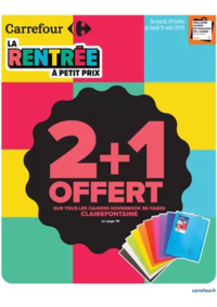 Prospectus Carrefour SAINT CLEMENT DE RIVIERE : LA RENTRÉE À PETIT PRIX