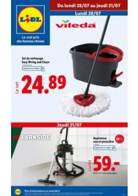 Prospectus Lidl DURTAL : Découvrez une sélection de produits de sport, ménage et ameublement en supermarché Lidl !