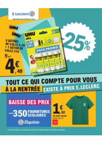 Prospectus E.Leclerc PARTHENAY : RENTREE DES CLASSES