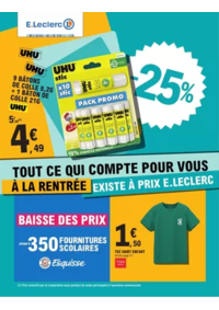 Prospectus E.Leclerc LUNEL : RENTREE DES CLASSES