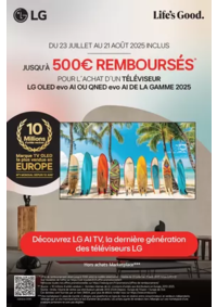 Prospectus Boulanger Bordeaux - Villenave D'ornon : OFFRE LG : JUSQU'À 500€ REMBOURSÉS