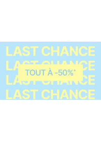 Prospectus Undiz PARIS ESPACE COMMERCIAL ST LAZARE PARIS : Last Chance tout à -50 %