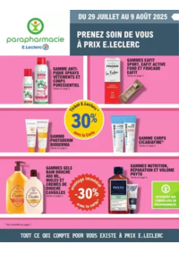 Prospectus Parapharmacie E.Leclerc CHAMBRY : Prospectus Eté