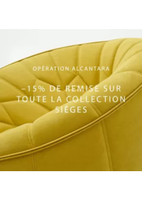 Prospectus CINNA NANCY : Profitez de -15% sur nos sièges tapissés en Alcantara