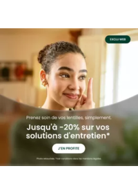 Prospectus Général d'Optique BORDEAUX : Jusqu'à -20% sur une sélection de solutions d'entretien"