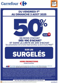 Prospectus Carrefour Express Arras : OPÉRATION BON D’ACHAT SUR LES SURGELES