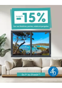 Prospectus Tryba BREST : Jusqu’à -15% cet été, sur les fenêtres, portes, volets et pergolas !