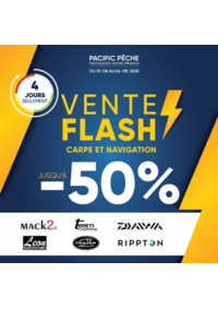 Prospectus Pacific Pêche AUXERRE - MONÉTEAU : Vente Flash 100% CARPE - NAVIGATION