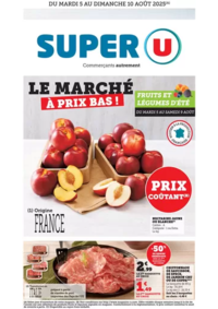 Prospectus Super U POUANCE : Le marché à prix bas!