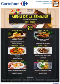 Prospectus Carrefour Riom Menetrol : MENU CAFÉTÉRIA