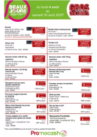 Prospectus Promocash Gap : Catalogue Promocash