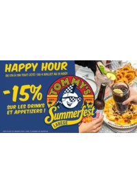 Prospectus Tommy's Café LES CLAYES-SOUS-BOIS : Happy Hour