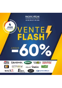 Prospectus Pacific Pêche STRASBOURG - LAMPERTHEIM : Jusqu'à -60% sur une sélection de grandes marques .Disponible en magasin et sur le web !