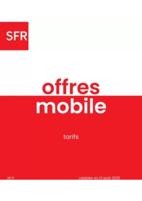 Prospectus SFR Montesson : Offres mobile