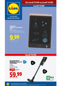 Prospectus Lidl PARIS 247 rue de Crimée : Cahiers, stylos, pochettes…Préparez la rentrée de vos enfants à petits prix chez Lidl !