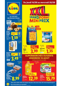 Prospectus Lidl JARNAC : Vos produits du quotidien sont en format XXL chez Lidl, faites des économies !