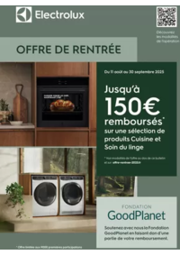 Prospectus BeDigital Paris 176/178 Rue Montmartre : ELECTROLUX OFFRE DE RENTREE CUISINE ET SOIN