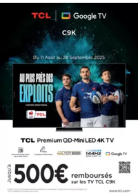 Prospectus Boulanger Publier : OFFRE TCL : jusqu'à 500€ remboursés !
