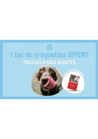 Prospectus Médor et compagnie Terville : 9 sacs de croquettes ou de litière achetés, le 10ème offert