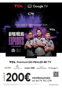 Prospectus BeDigital Paris 176/178 Rue Montmartre : TCL TV C7K