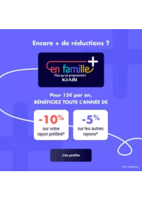 Prospectus Kiabi PANTIN : Pour 15€ par an, bénéficiez toute l'année de