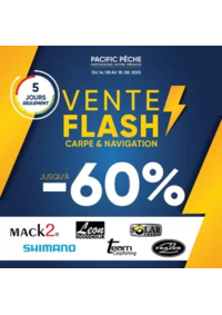 Prospectus Pacific Pêche ANGOULEME - CHAMPNIERS   : CARPE & NAVIGATION