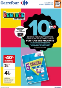 Prospectus Carrefour city PARIS 42 avenue de la Motte Picquet : LA RENTRÉE À PETIT PRIX