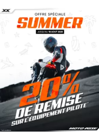 Prospectus Moto Axxe SAINT MAXIMIN : Une excellente occasion de renouveler votre équipement moto sans faire mal à votre budget !