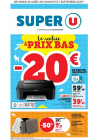 Prospectus Super U JANZE : Spécial Rentrée des classes