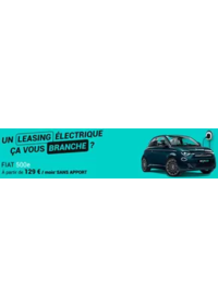 Prospectus Fiat VILLEFRANCHE-SUR-SAONE : Passer à l’électrique, sans attendre, avec une voiture branchée et pour tous.