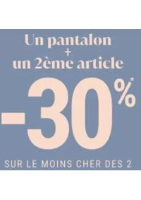 Prospectus Bréal Paris 9 : 1 pantalon + un 2ème article = -30%* sur le moins cher des deux femme