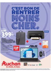 Prospectus Auchan BUCHELAY : Rentrée des classes : c'est bon de rentrer moins cher