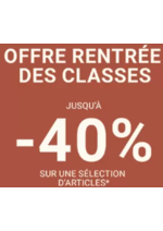 Prospectus Courir : Offre rentrée des classes jusqu'à -40 %